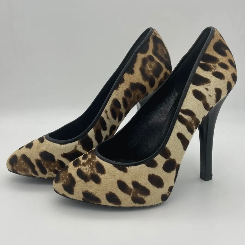 Dolce & Gabbana leopard print ponyhair pumps Size: 6 | IT 36